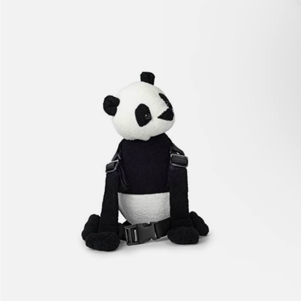 Plush Panda Kids Safety Harness Backpack - Black & White